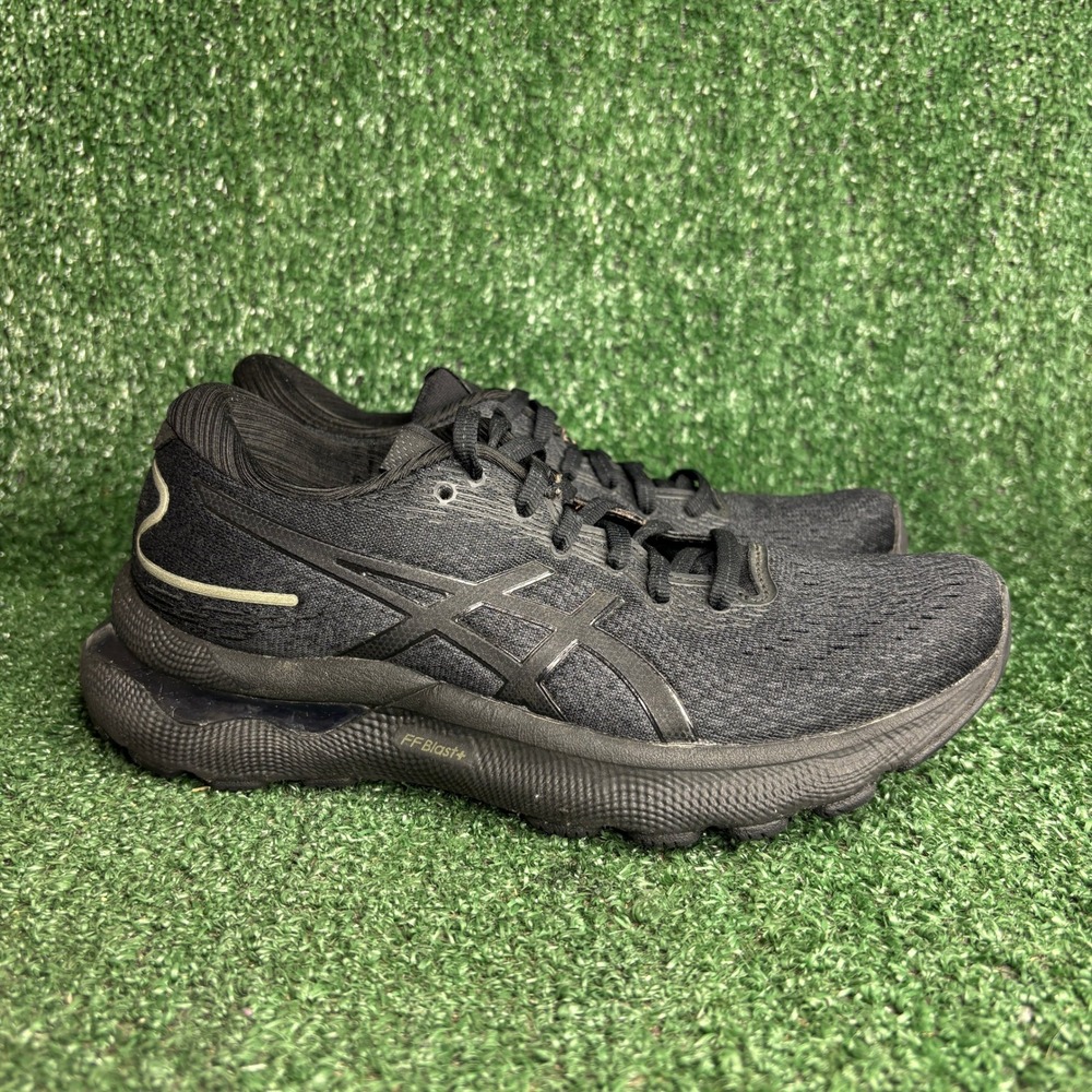 Asics Gel-Nimbus 24 FF Blast+ Knit Athletic Running Shoes Black Womens Size 6.5